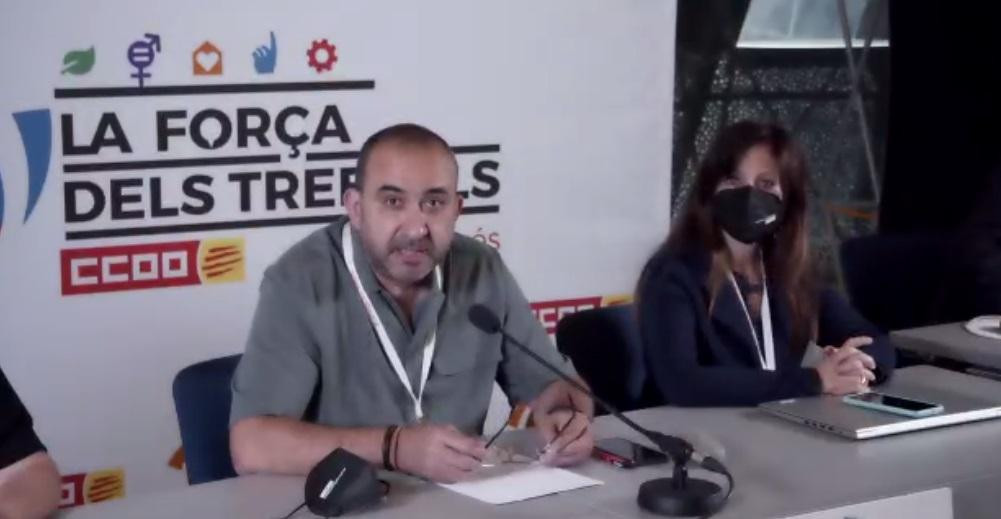 Javier Pacheco presenta la nueva ejecutiva de CCOO de Cataluña / CCOO