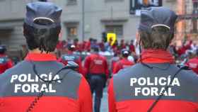 La policía foral de Navarra en un detenido en una imagen de archivo / CG