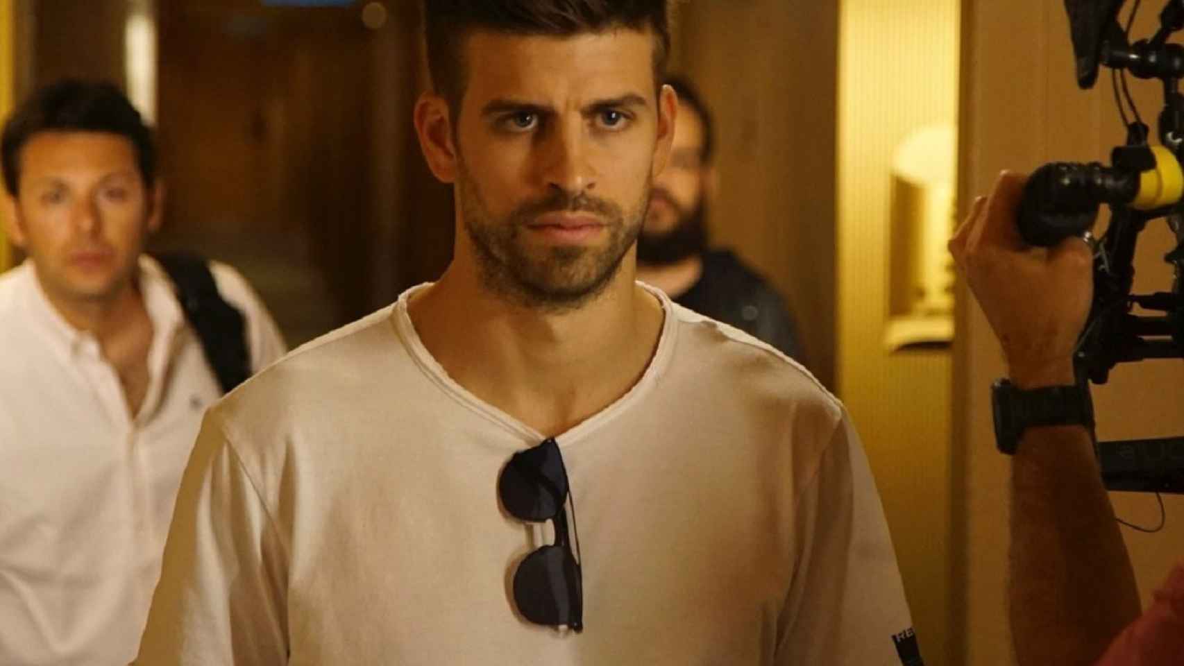 Gerard Piqué graba un spot