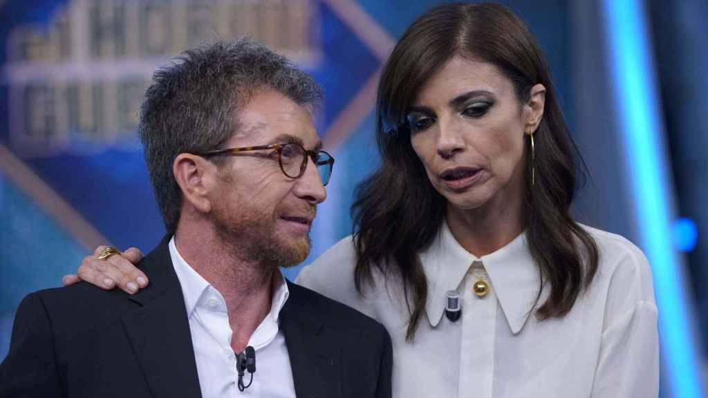 Maribel Verdú en su visita a El Hormiguero con Pablo Motos