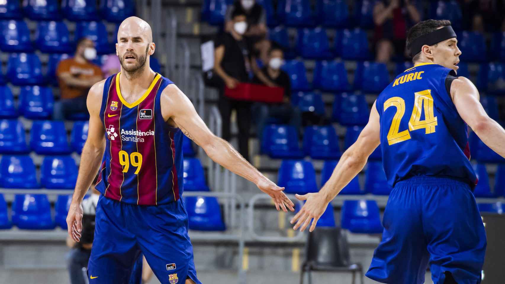 Calathes y Kuric, positivos por Covid / FCB