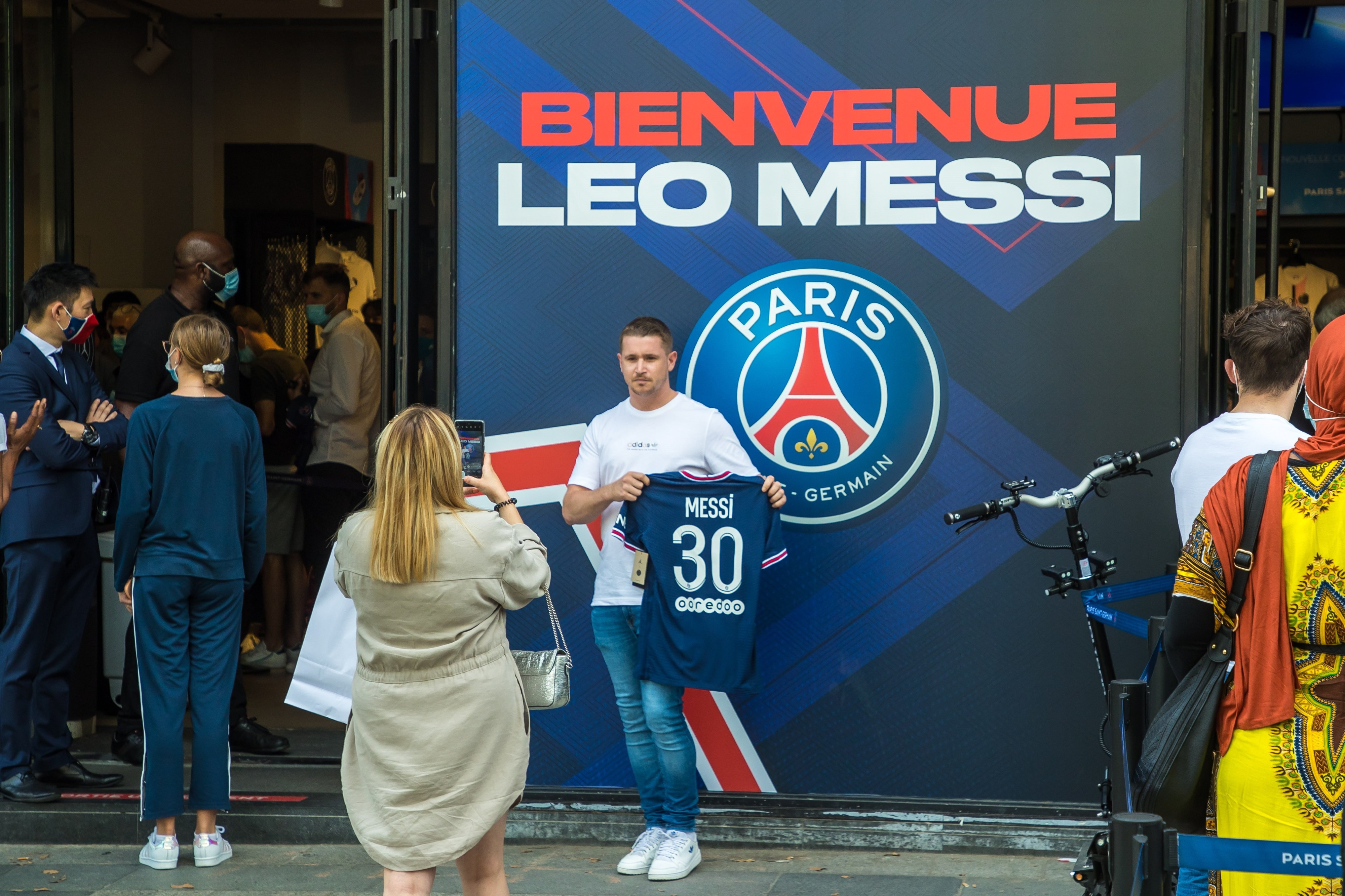 messi camiseta psg