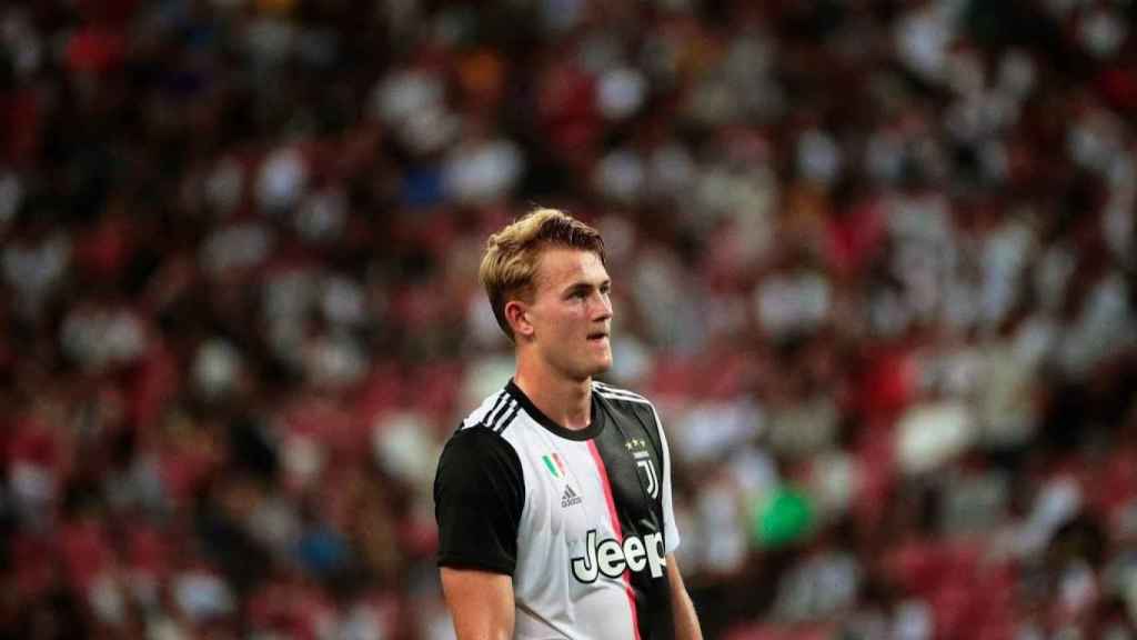 De Ligt en un partido con la Juve