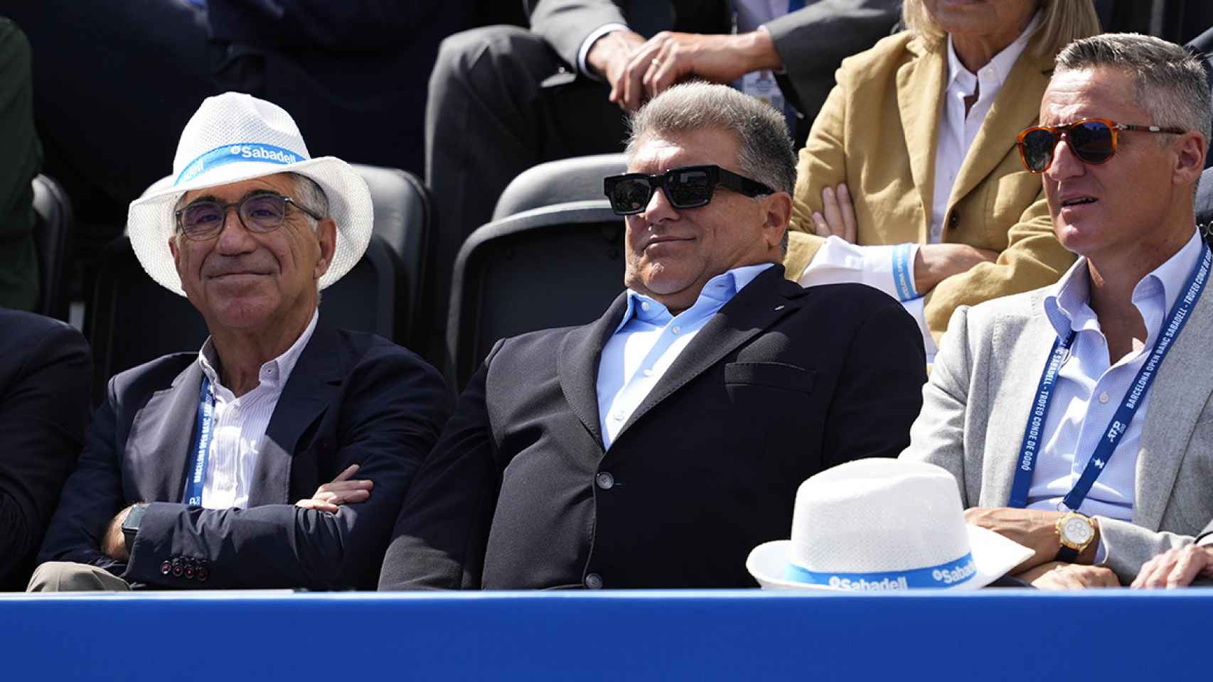 Joan Laporta asiste al Godó por un partido del Barcelona Open Banc Sabadell / EFE