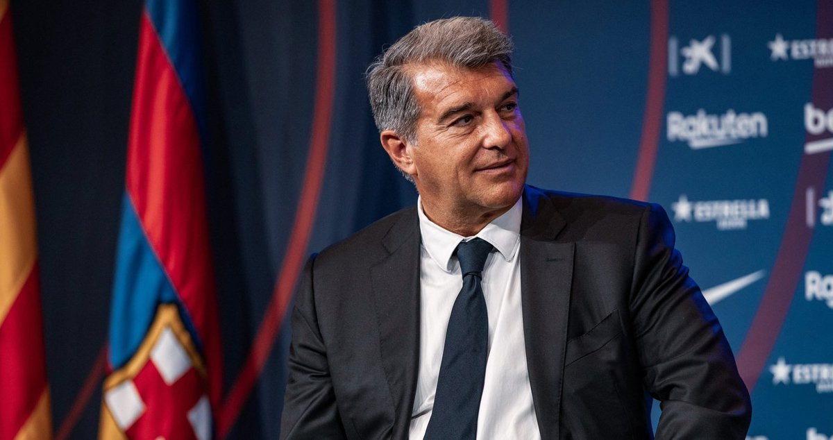 Joan Laporta en un acto del Barça / Redes