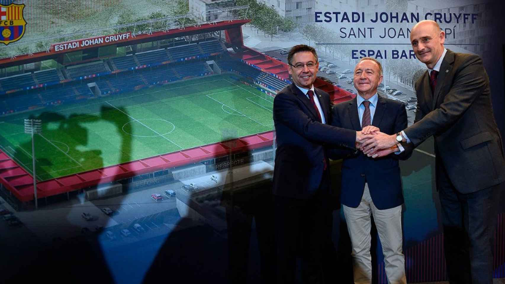 Bartomeu y Moix en un acto del Espai Barça / FC Barcelona