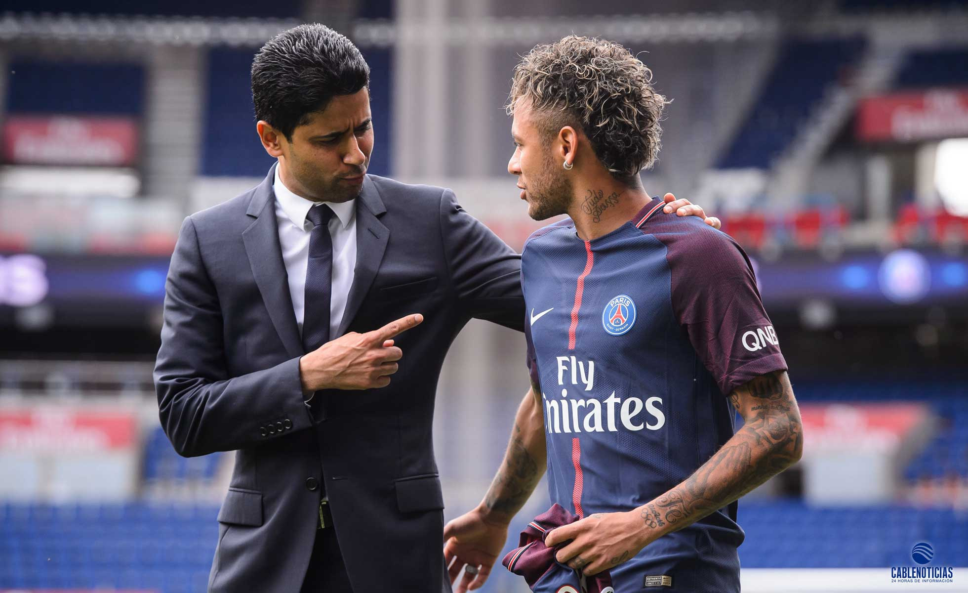 Neymar el día de su presentación como jugador del PSG / EFE