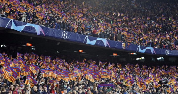 Una foto del Camp Nou durante el Barça - Manchester United / FCB