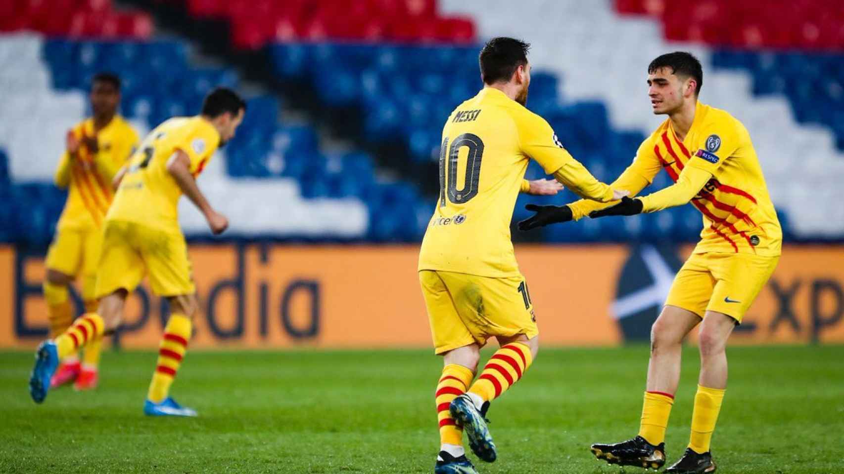 Los jugadores del Barça, celebrando un gol contra el PSG | FCB