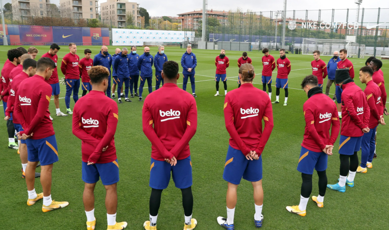 Entrenamiento del Barça / EFE