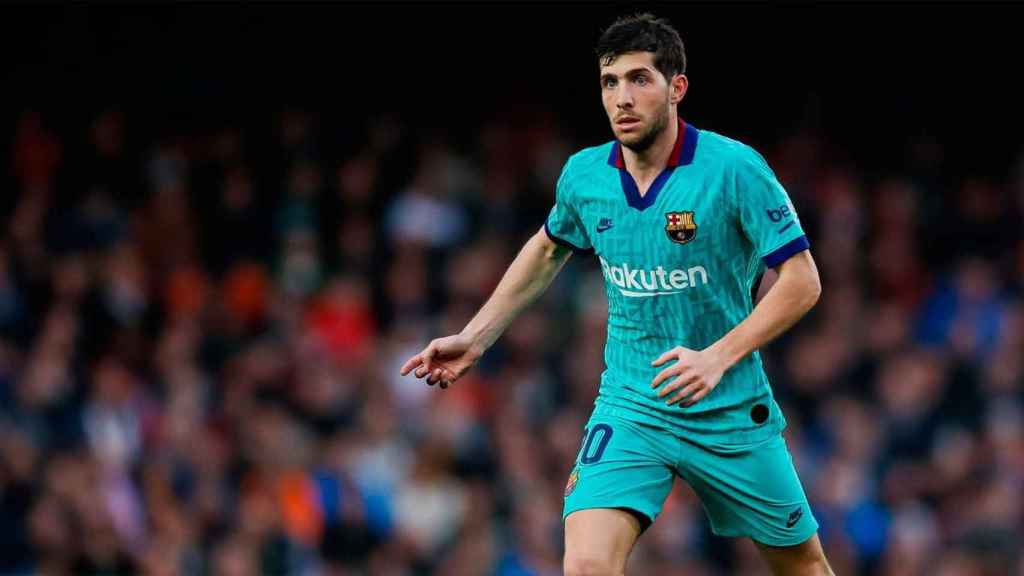 Sergi Roberto, en un partido con el Barça | EFE