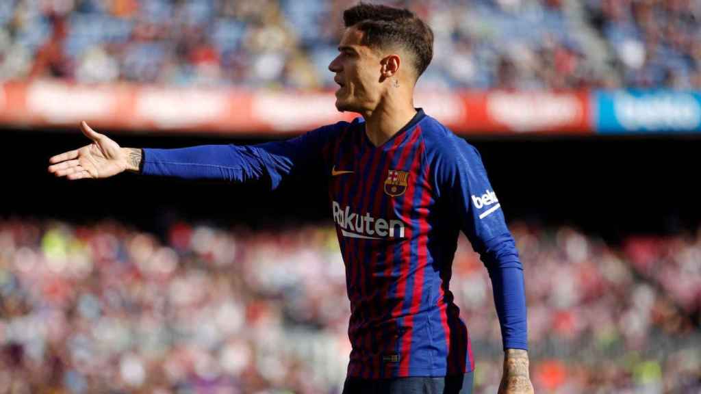 Philippe Coutinho en un partido con el FC Barcelona / EFE