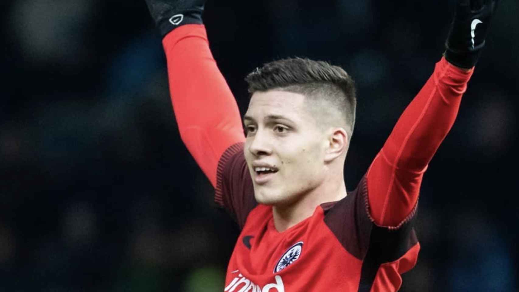 Una foto de Luka Jovic durante un partido con el Eintracht de Frankfurt / Instagram