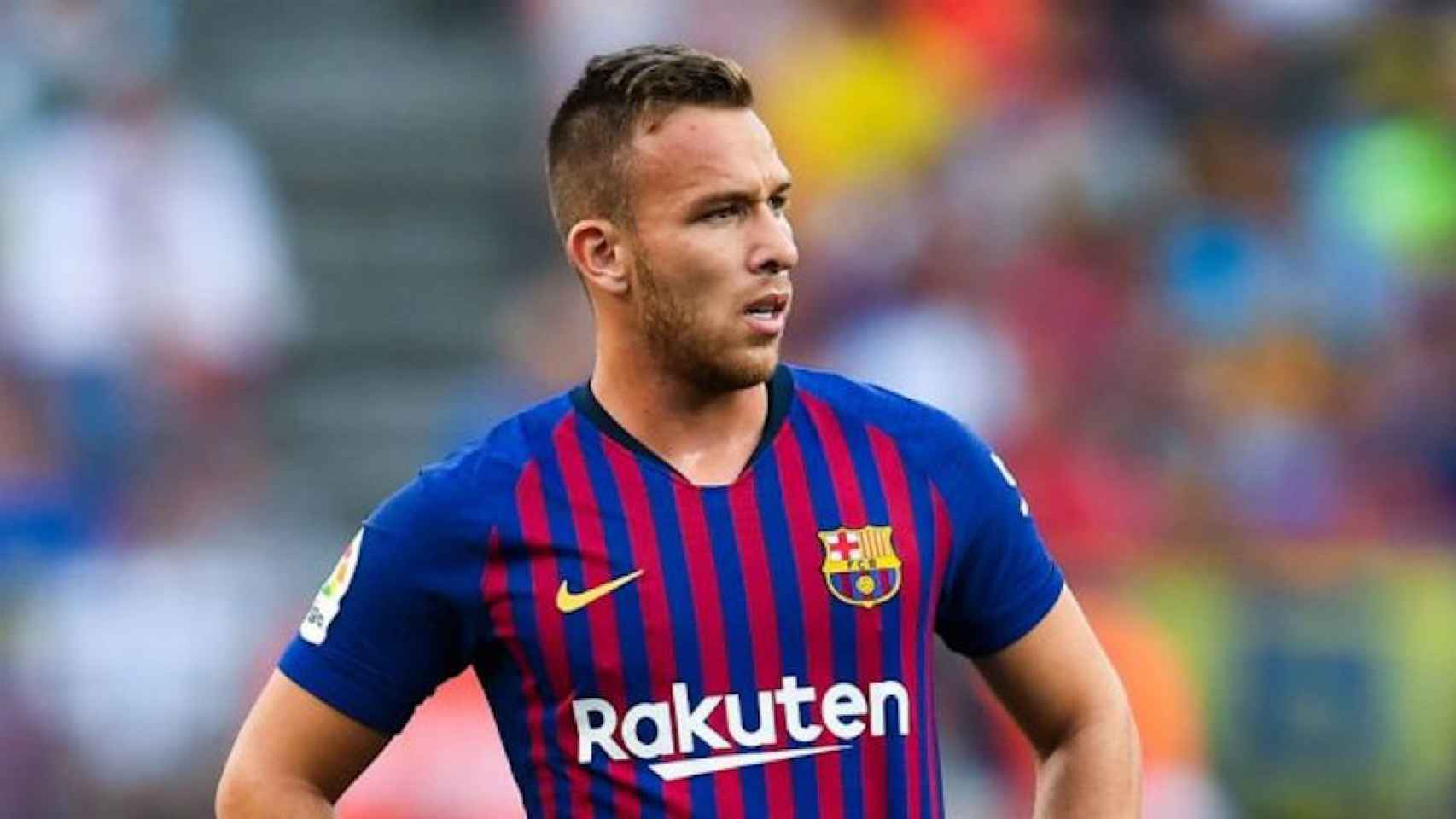 Una foto de Arthur Melo durante un partido del Barça / EFE