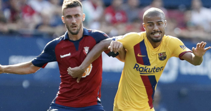 Una foto de Rafinha durante el Osasuna - Barça de la ida / FCB