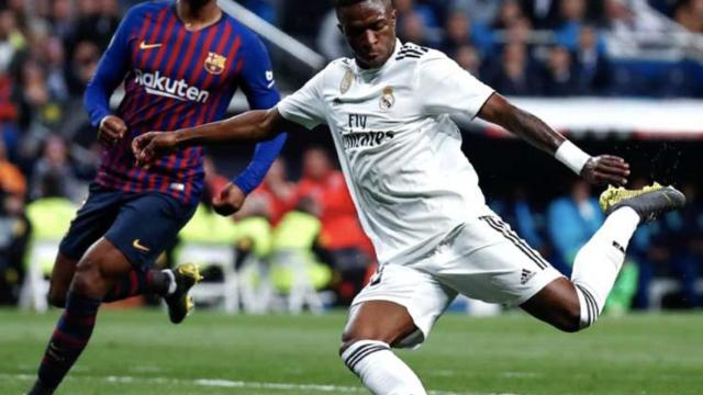Una foto de Vinicius Jr. en el clásico copero del Santiago Bernabéu / RM