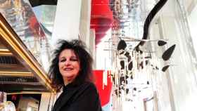 La arquitecta Odile Decq, en el edificio Antares Barcelona, que lleva su firma / CG