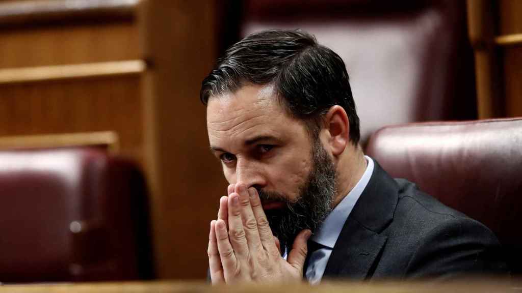 El líder de Vox, Santiago Abascal, en el Congreso / EP