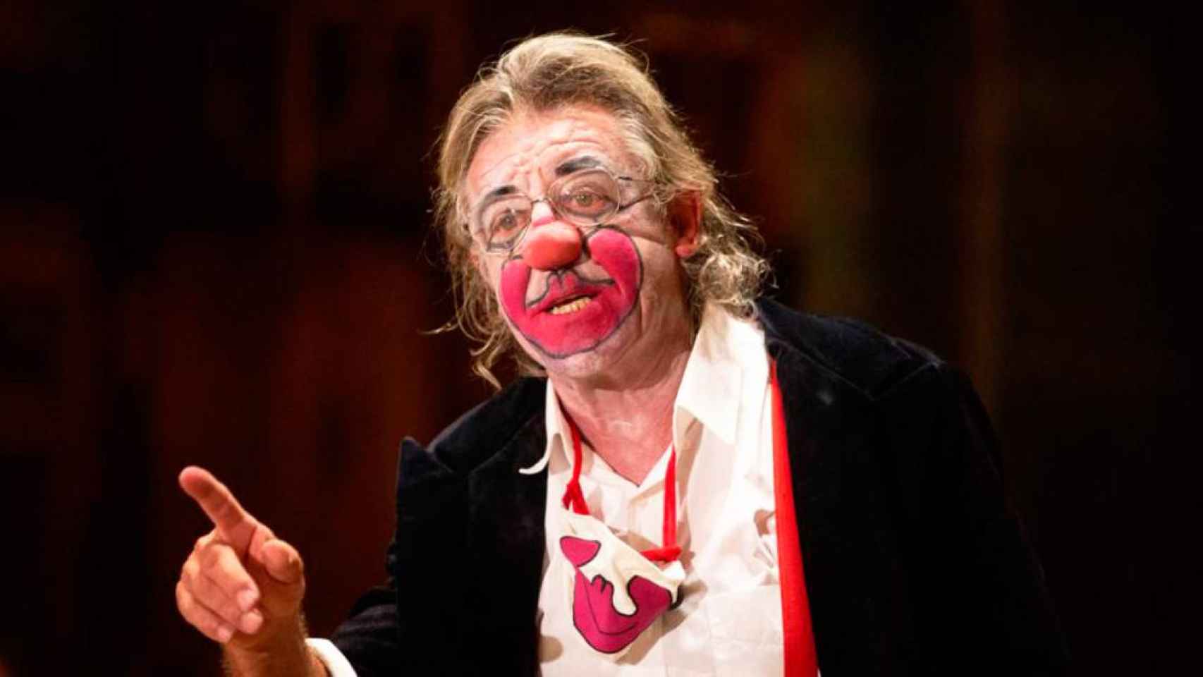 Tortell Poltrona, el payaso que insultó a los castellanohablantes durante el pregón de las Fiestas de la Mercè de Barcelona / EFE