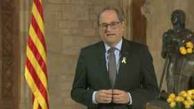 Fotograma de Quim Torra durante su discurso de la Diada de Sant Jordi / CCMA