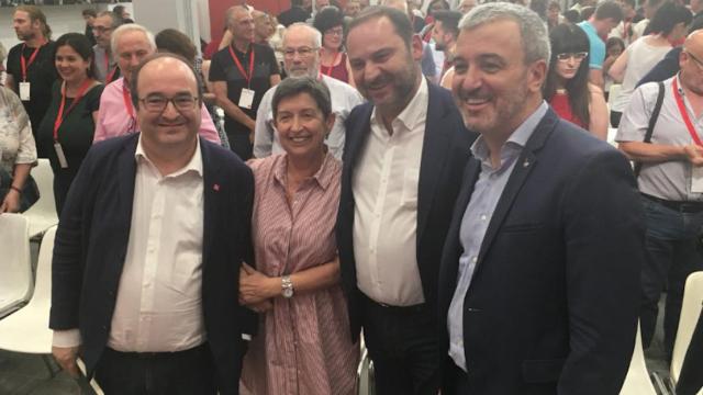 Una foto de Collboni durante la escuela de verano del PSC,