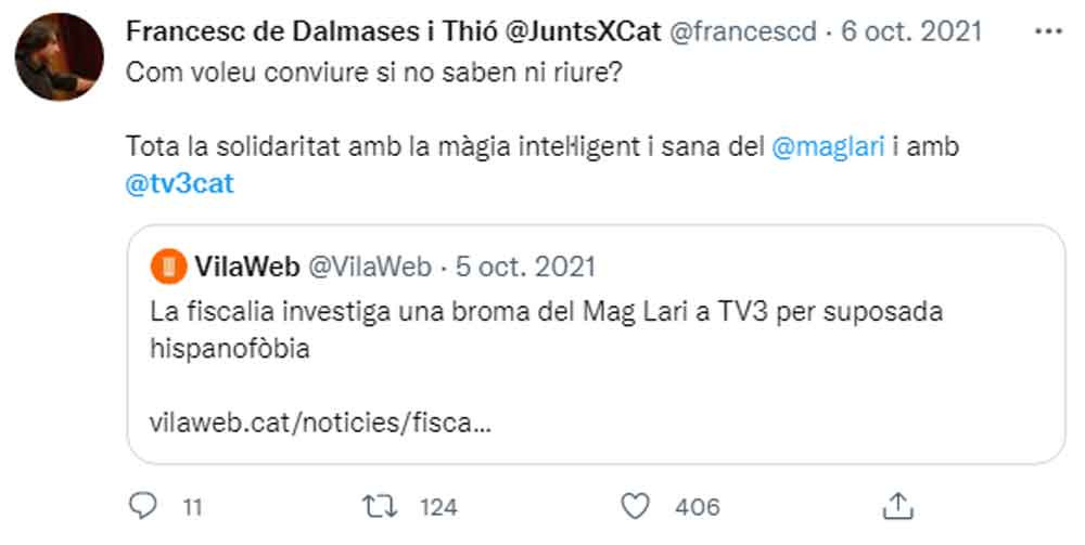 Dalmases, apoyando al Mag Lari