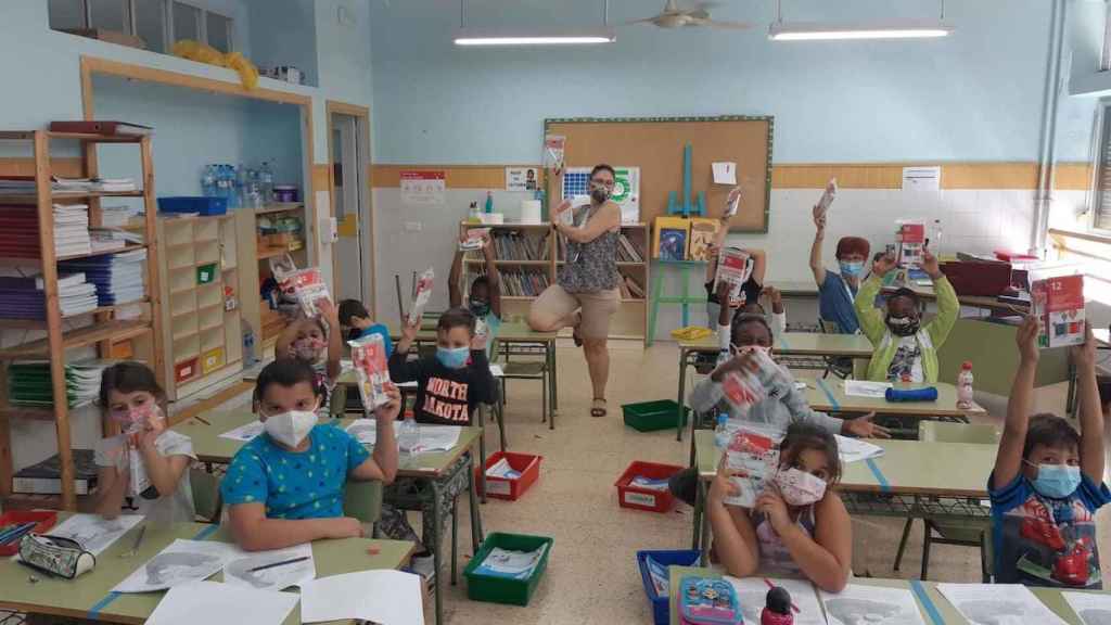 Alumnos de una clase de educación primaria / EP