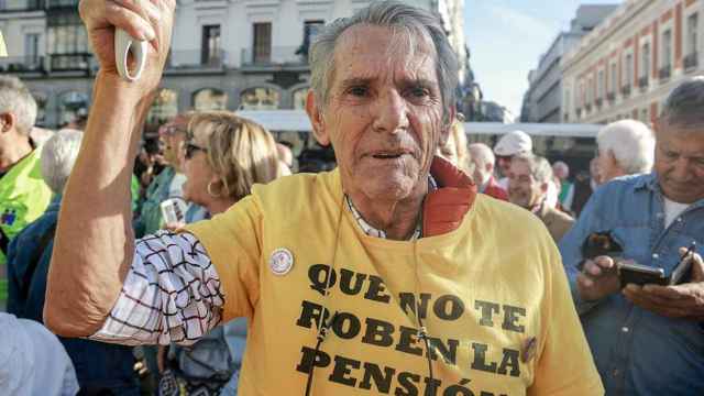 Un pensionista indignado / EUROPA PRESS