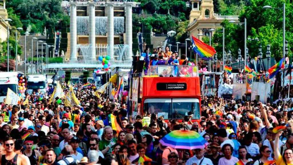 Imagen del Pride 2018 en Barcelona, en el que participaron diversos partidos políticos / CG