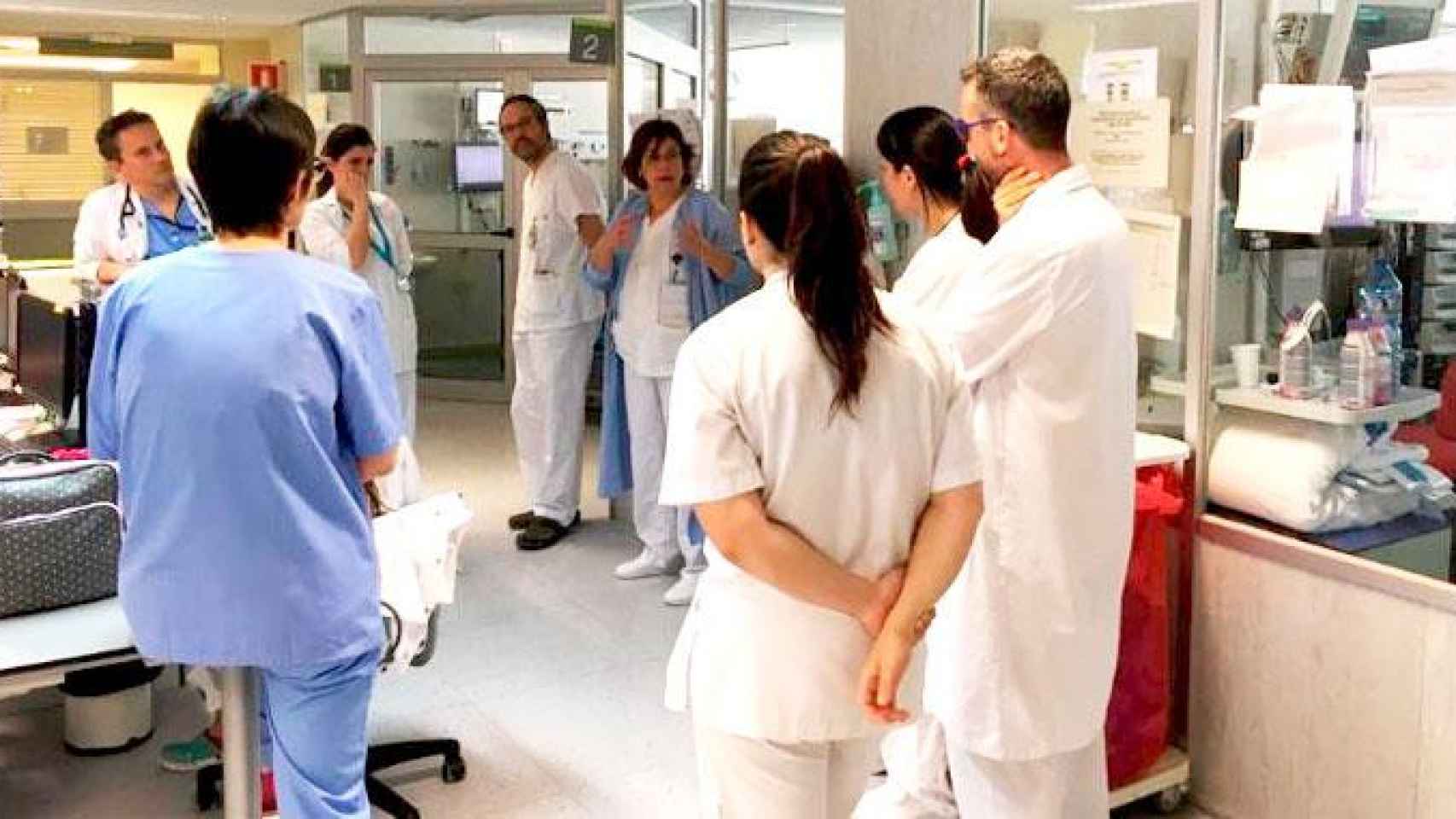 Médicos catalanes reunidos en un dispositivo asistencial del ICS / CG