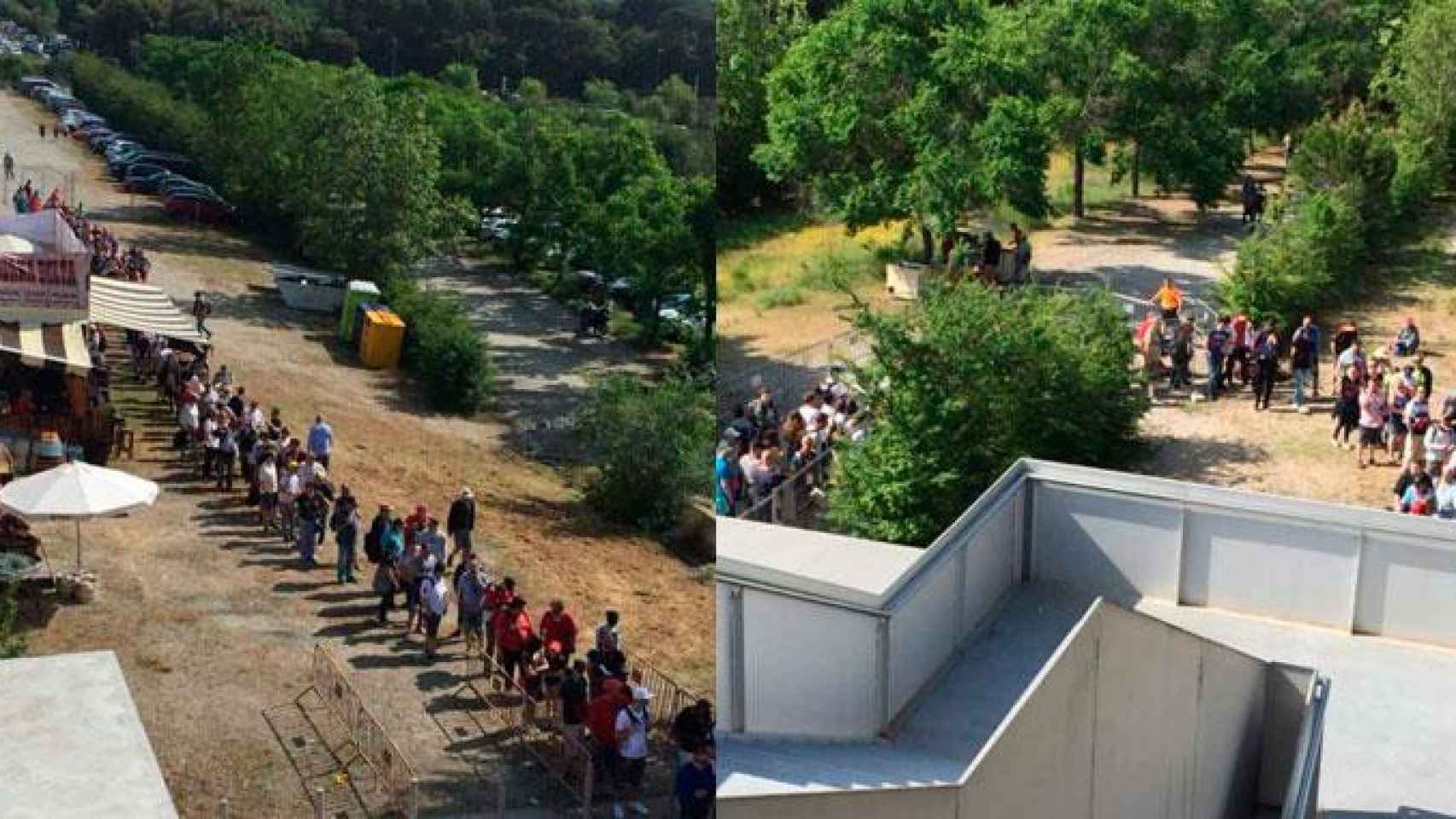 Colas en la entrada del Circuit Barcelona-Cataluña de este viernes, en las jornadas previas del Gran Premio de España de F1 / CG