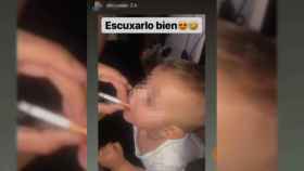 Fragmento en el que se ve al niño de 11 con el cigarrillo en la boca / EE