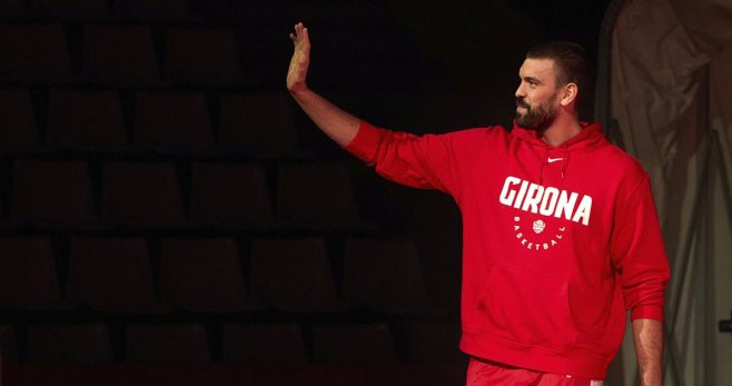 Marc Gasol, en la presentación como jugador del Bàsquet Girona / EFE