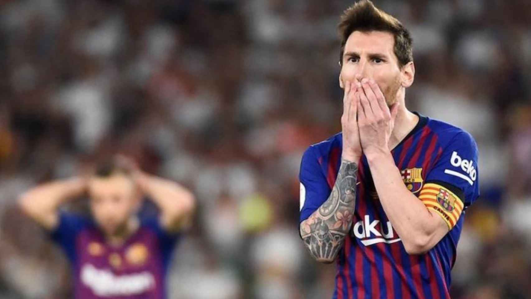 Leo Messi en un partido con el FC Barcelona / EFE