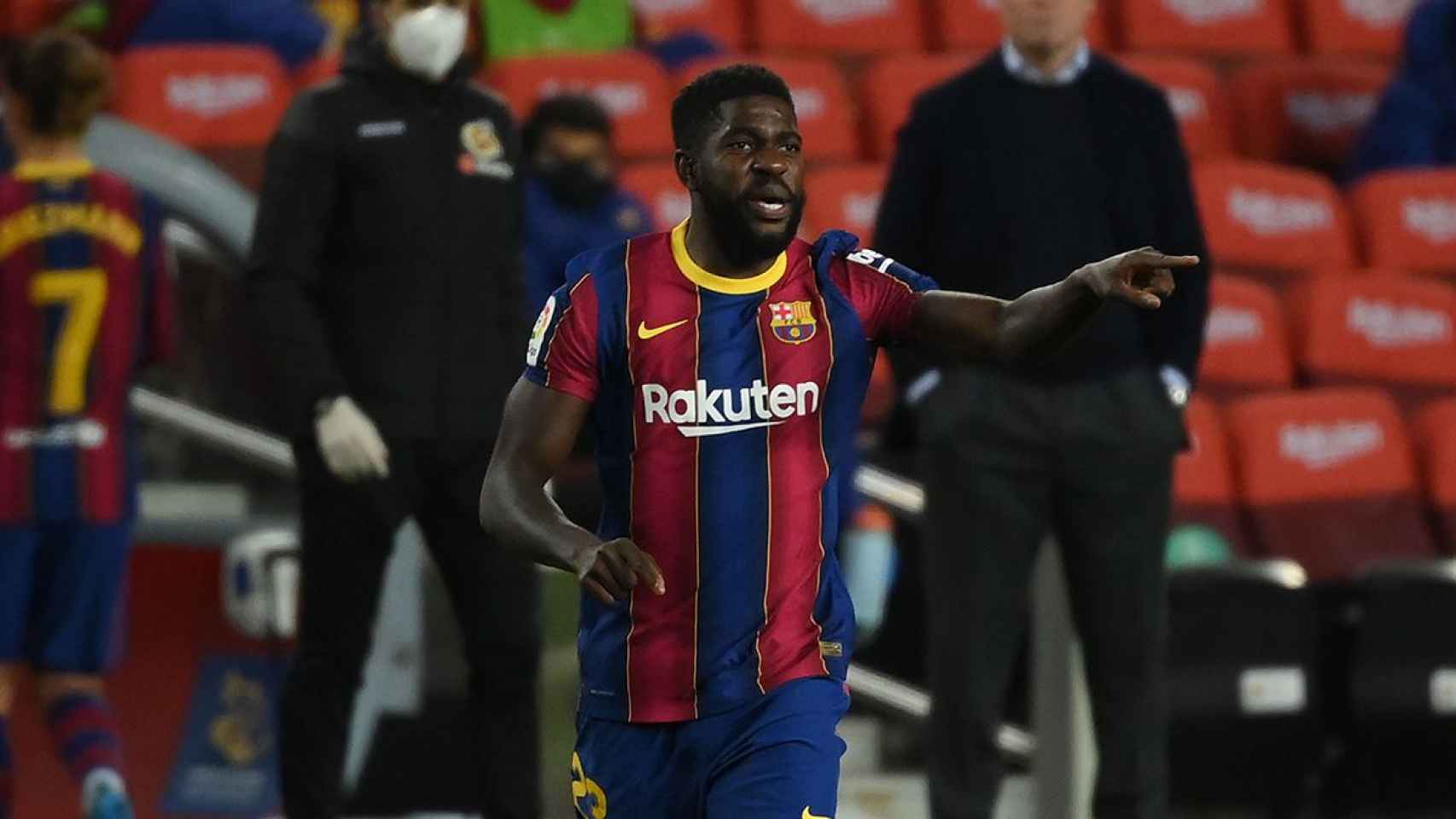 Umtiti, durante un partido con el Barça | EFE