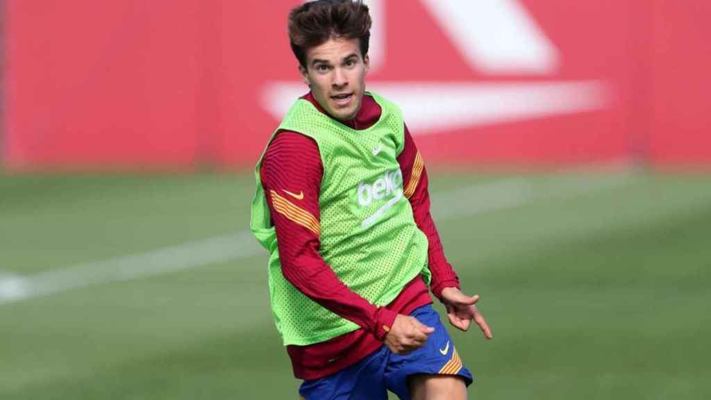 Riqui Puig durante un entrenamiento /FCB