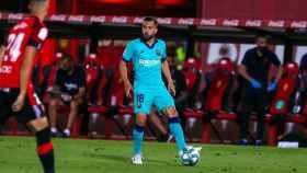 Jordi Alba, en el partido contra el Mallorca / FCB