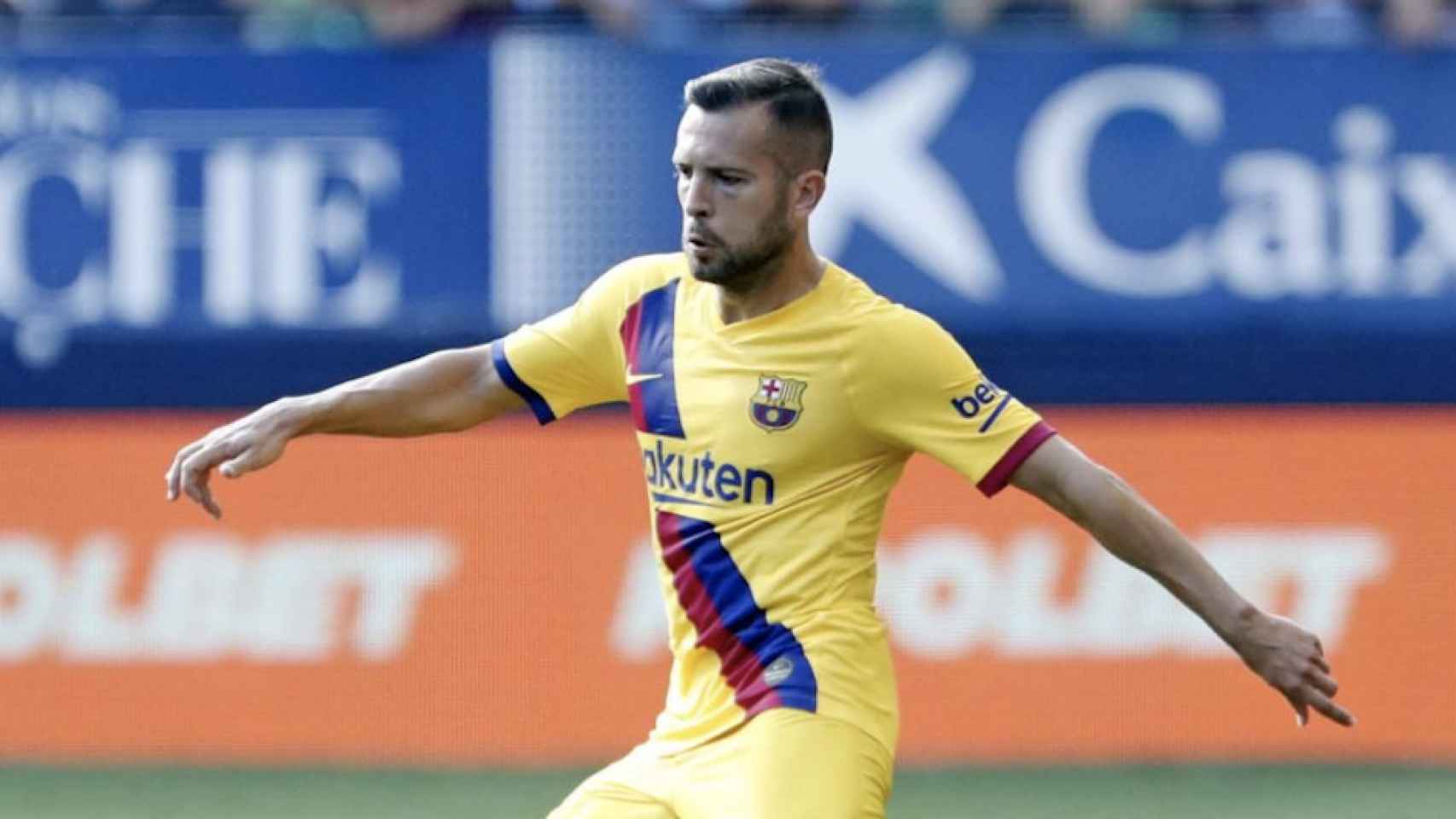 Una foto de Jordi Alba durante el Osasuna - Barça / FCB