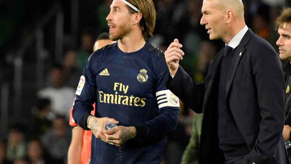 Zidane con Sergio Ramos / EFE