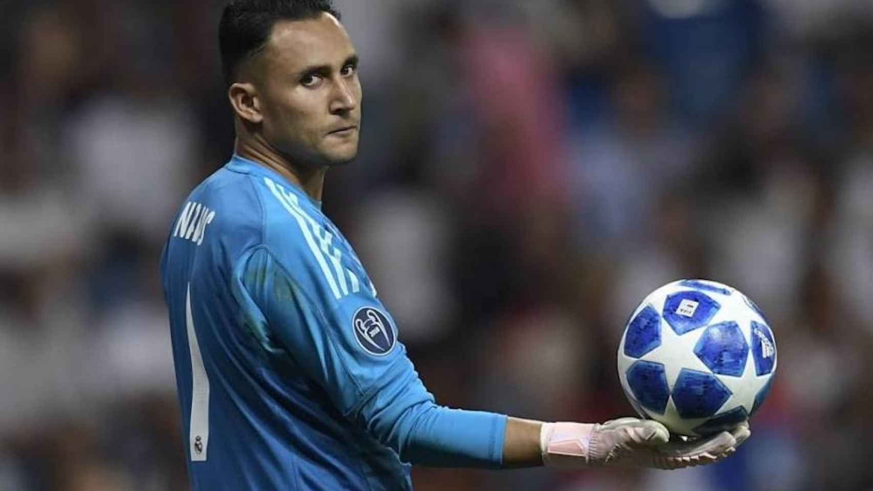 Una foto de Keylor Navas durante partido un del Real Madrid / Twitter