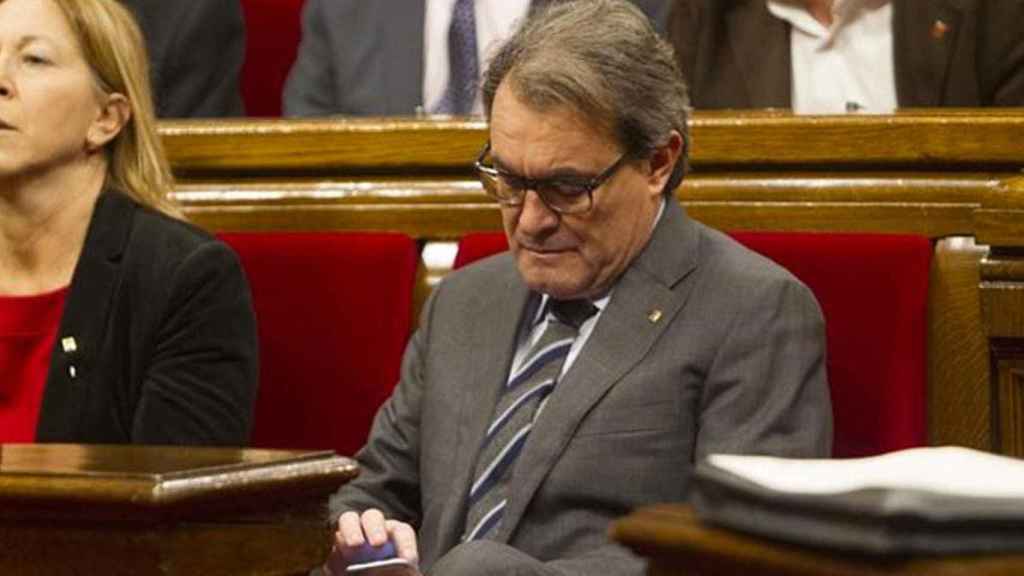 Artur Mas en el Parlament / TWITTER