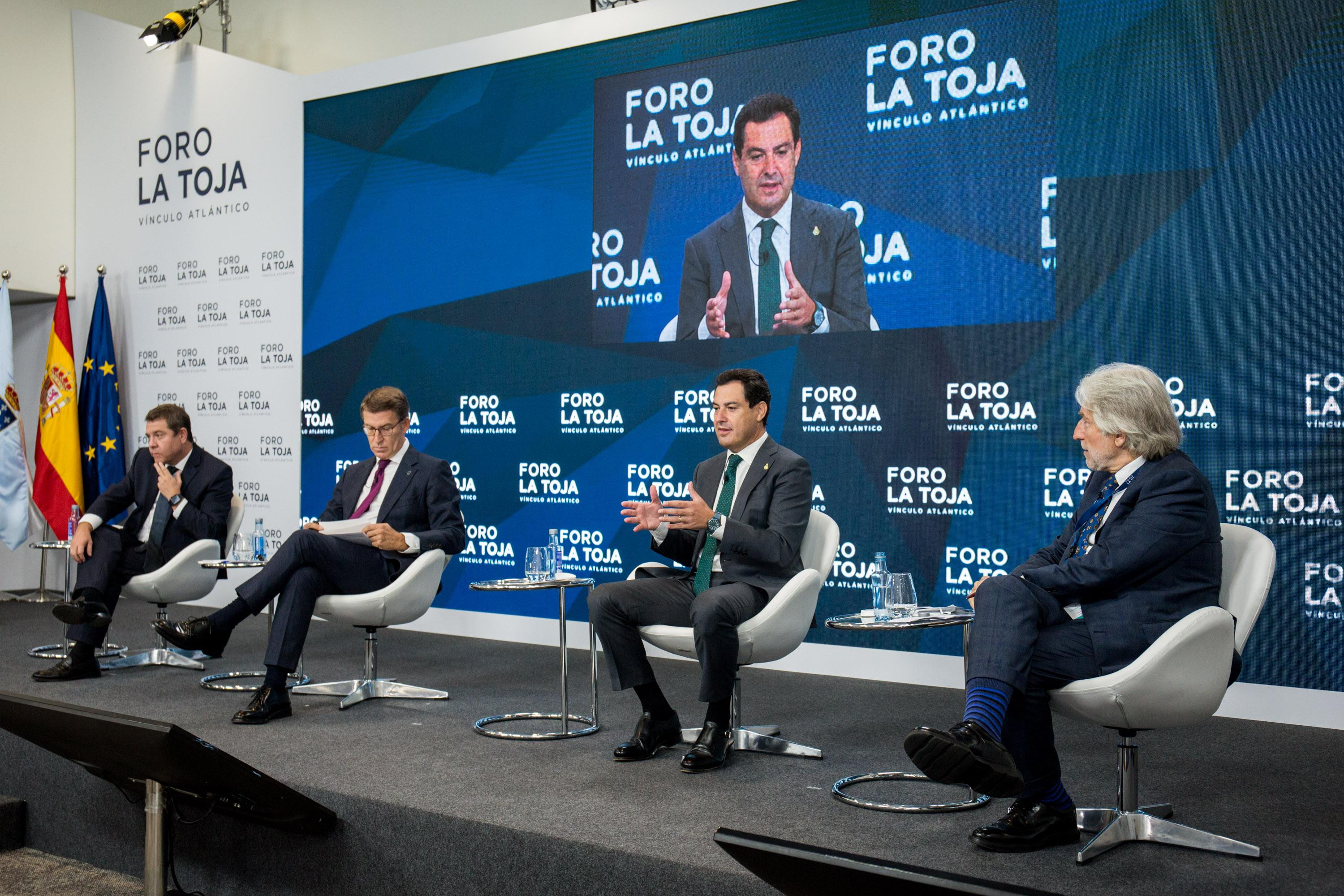 García-Page, Feijóo, Moreno y Sánchez Llibre, en el Foro La Toja / FORO LA TOJA