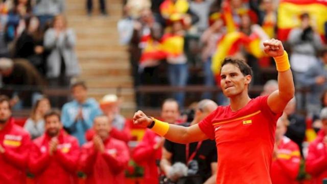 Rafa Nadal, en la imagen durante la Copa Davis de Madrid / EP