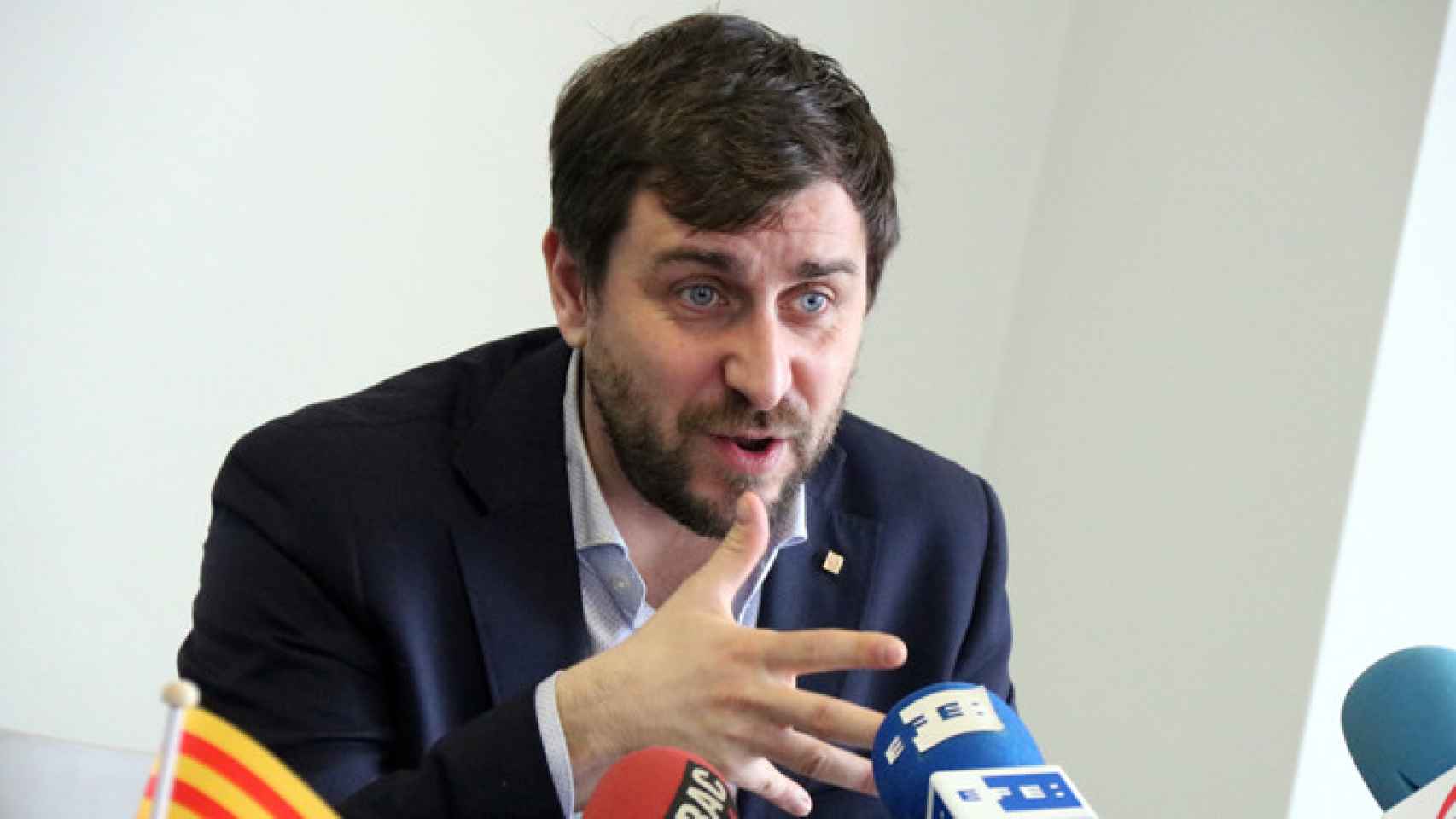 Toni Comín, exconsejero catalán de Sanidad que está al lado de Carles Puigdemont en Bélgica / CG