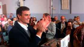 Pedro Sánchez en la presentación de las listas del PSOE por Burgos al Congreso y al Senado.