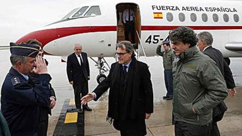 Mas, antes de tomar el avión de las Fuerza Aérea Española