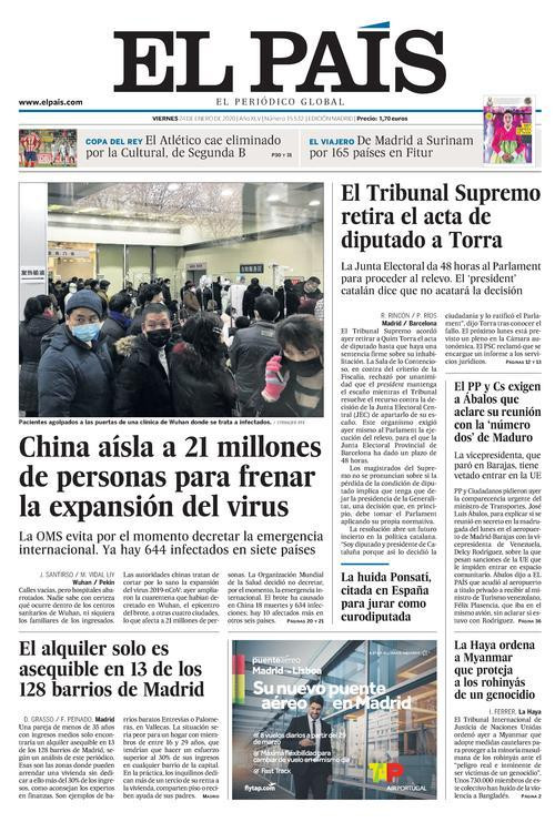 Portada El País