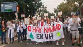 Imagen de una protesta de los sanitarios de Vall d'Hebron / CG