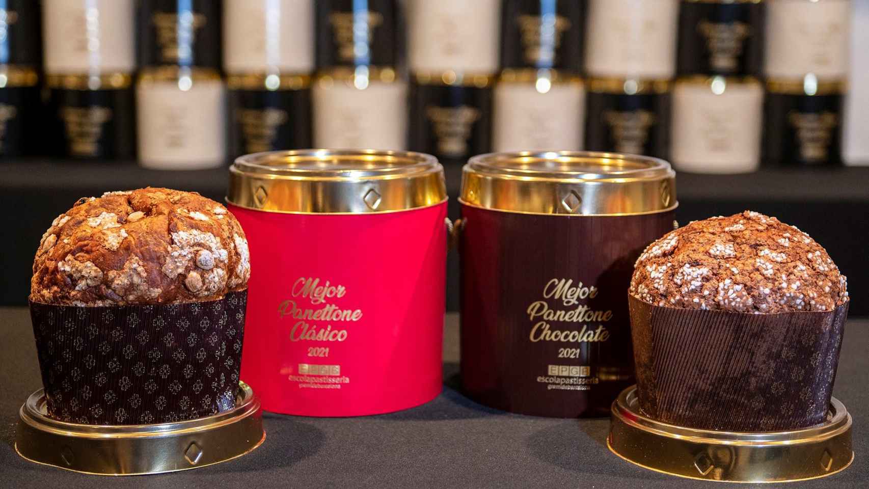 Los dos panettone vencedores de esta año en el concurso del mejor de España / GREMI PASTISSERIA BARCELONA