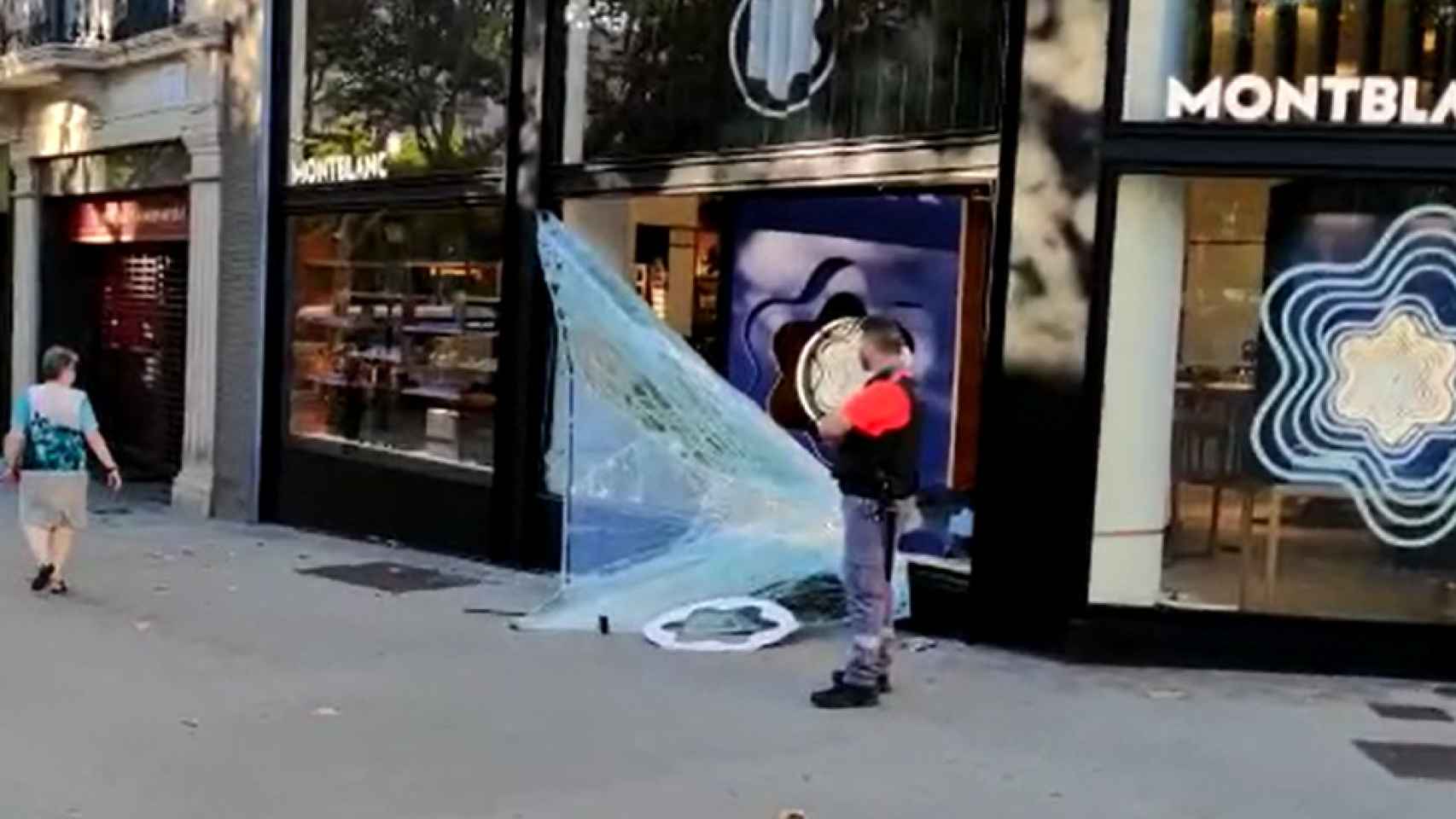 Atraco en la joyería de Montblanc en Paseo de Gràcia / CG